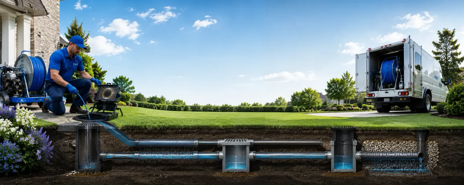 Outdoor drain cleaning information for Windsor, CT